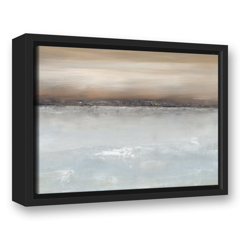 Reflections Floating Framed Canvas, 12.75" H x 15.75" W x 1.75" D, Black Floater Framed