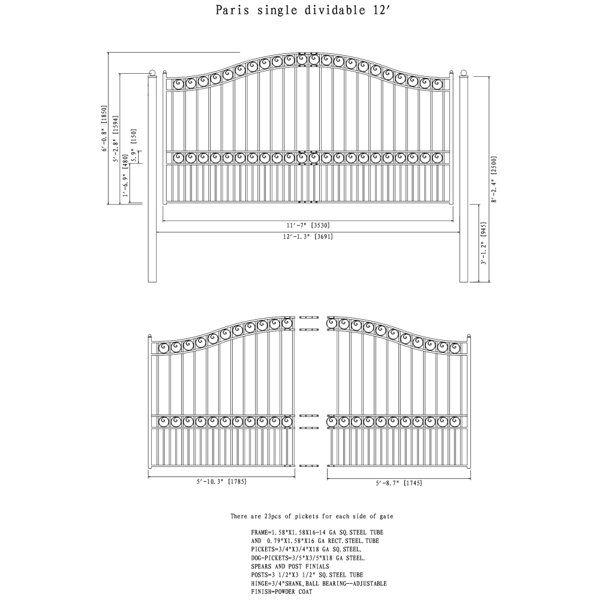 Dimensions du produit