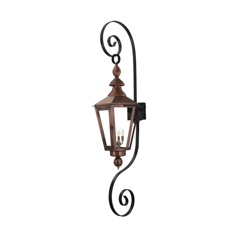 Vicksburg Outdoor Wall Lantern, 45" H x 12" W x 20" D
