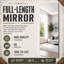 Porte pliante double en miroir 60 "x 96" blanche avec trousse de quincaillerie d'installation-131124824-131124826
