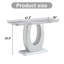 Table de bar rectangulaire de style moderne gris - 47,2 po x 18 po x 29,5 po. Pour la chambre à coucher, l'entrée, le balcon de la maison, le bureau, la salle de bain et un design élégant. Facile à assembler pour les ensembles de salle de bain de balcon-983219072