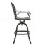 Tabouret pivotant en fonte d'aluminium