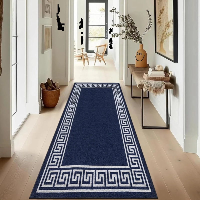 Runner Geometric Area Rug, Runner 66 x 220 cm