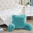 Solid Colour Faux Fur Throw Pillow-526352718