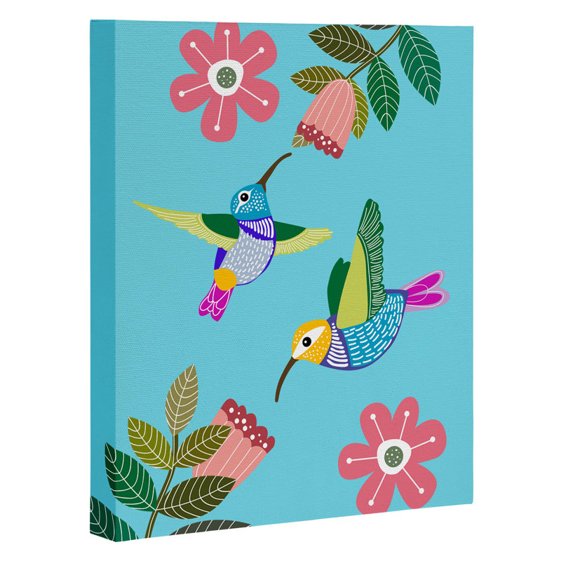 « colibris », impression sur toile, H 10 po x l 8 po x P 2 po