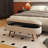 43.5 In. Rectangle Storage Ottoman In Beige