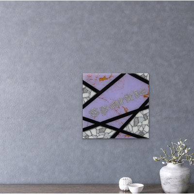 Sparkle-Purple Painting by Eddie Bruckner