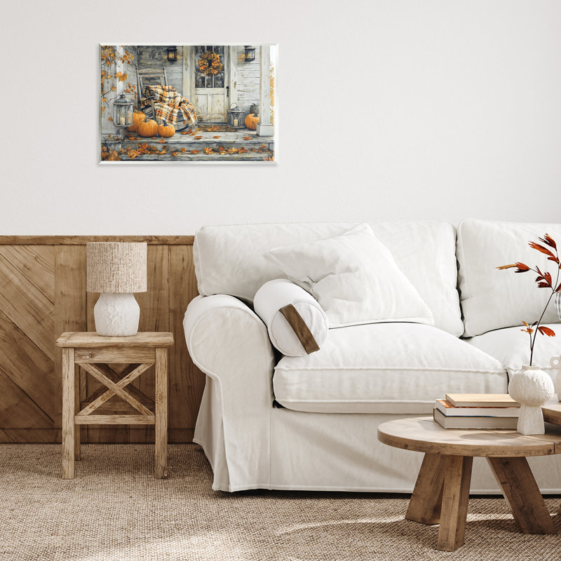 Plaque murale Rustic & Cozy Fall Porch, design par Creative Studio, H 10 po x l 15 po