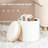 Cillin Storage Ottoman Round Boucle with Tray 14"x13"x13"-62321150