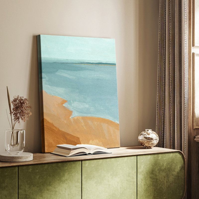 Out on the Sandbar II - galerie sur mesure Cavas, H 18 po x l 12 po