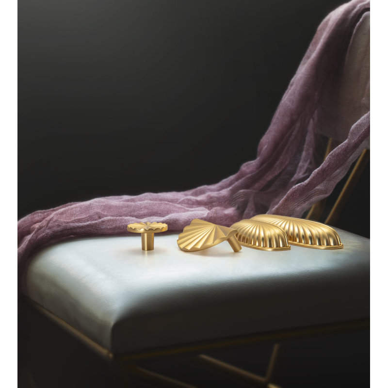 Poignée fantaisie 1,5 po de diamètre, Laiton brossé foncé