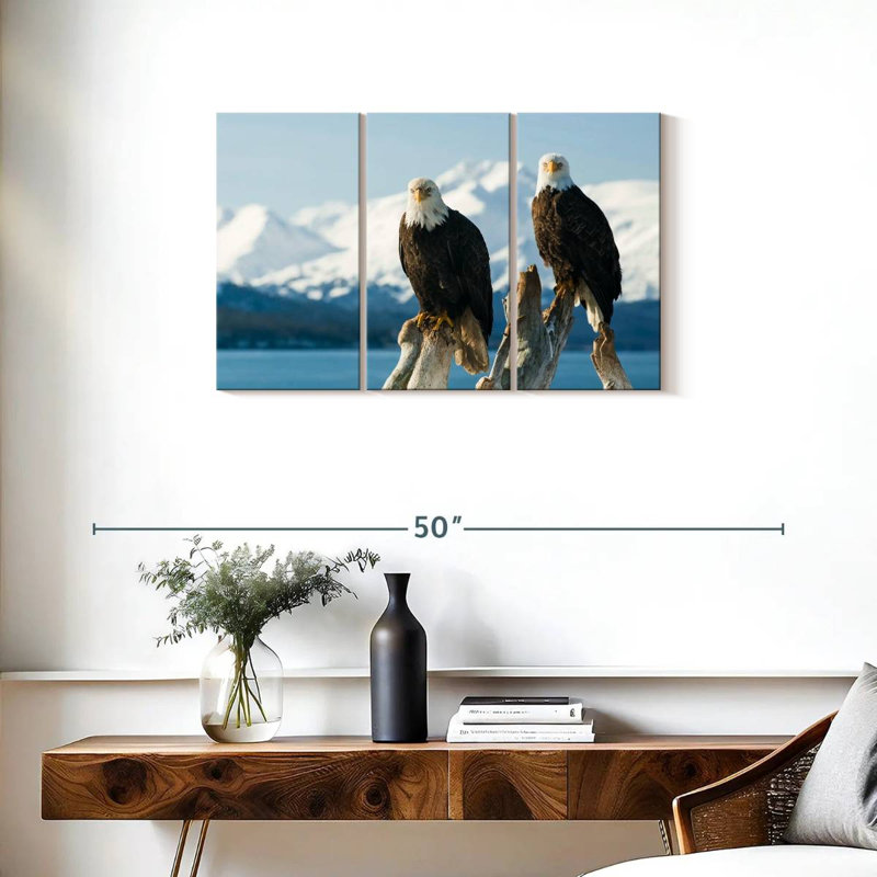 Bald Eagle Pair, 20" H x 33" W