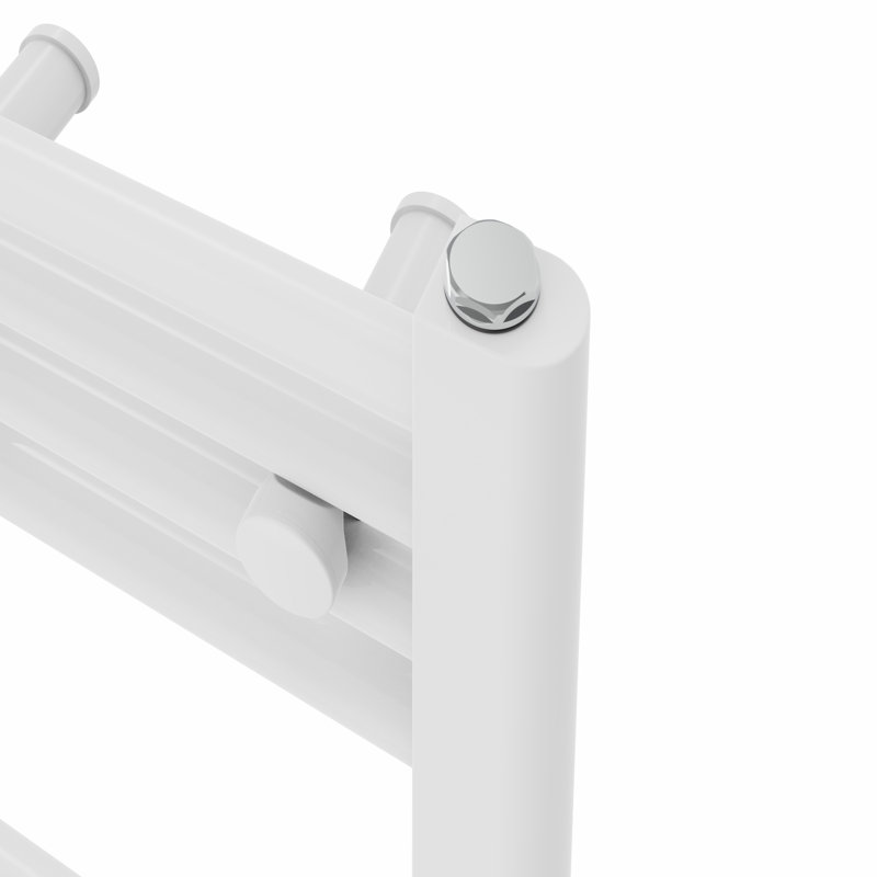 Straight Towel Rail Heated Towel Rails, 120cm H x 30cm W x 3cm D, White
