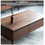 Table basse moderne en bois massif minimaliste avec tiroirs-110762632