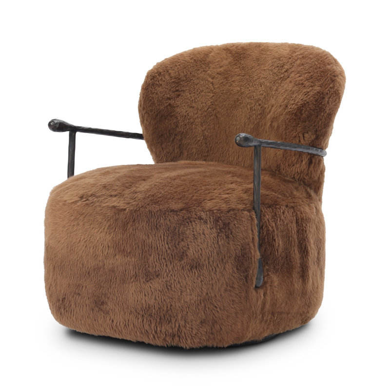 Plath Upholstered Swivel Armchair