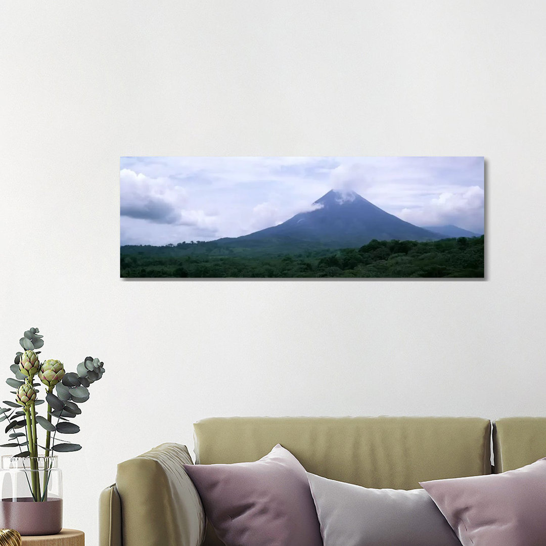 Clouds Over A Mountain Peak, Arenal Volcano, Alajuela Province, Costa Rica - Wrapped Canvas Panoramic Print