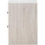 Table de chevet à 2 tiroirs avec poignées blanc côtier et bronze foncé mat, fonctionnalité de chambre à coucher, hauteur de 23,5 pouces avec design rectangulaire élégant pour le rangement, hauteur de l 21,6 po x profondeur 15,83 po-2058944532