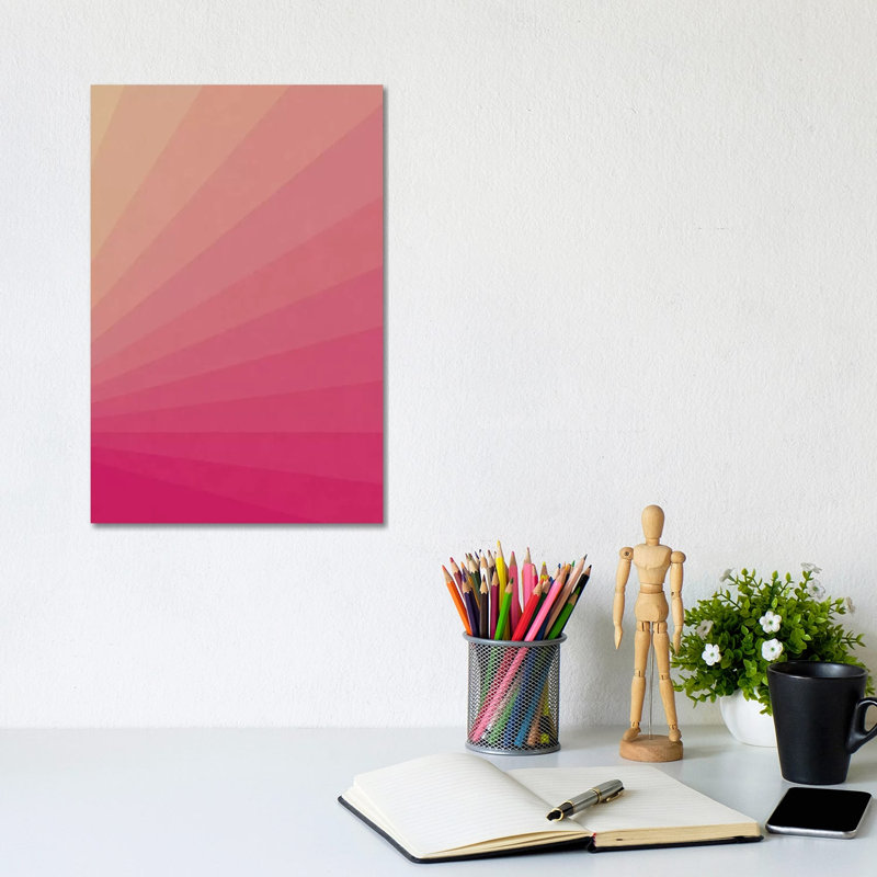 Shades Of Pink Sunset by Alisa Galitsyna - Wrapped Canvas Print, 20.32 cm H x 30.48 cm W