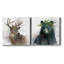 Winter Wonderland Deer - ensemble de 2 reproductions sur toiles tendues-1453721584