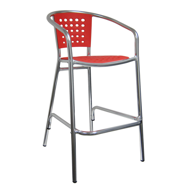Tabouret de bar Brado, Rouge