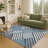 Machine Washable Indoor/Outdoor Bourkelands ACN2339 Geometric Rug-2047556765