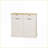 Cabinets with Tilt-Out Trash Can, 2 Drawers &amp; Shelves | Snow White Modern Kitchen Storage | Modern | MDF