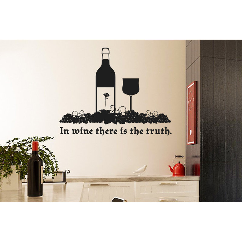 Food & Beverage Wall Decal, Black, Large