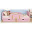 Lit plateforme simple avec tiroirs de rangement, structure de lit en bois massif avec garde-corps, petite tablette et crochets, aucun sommier nécessaire-1257944421-1257944419