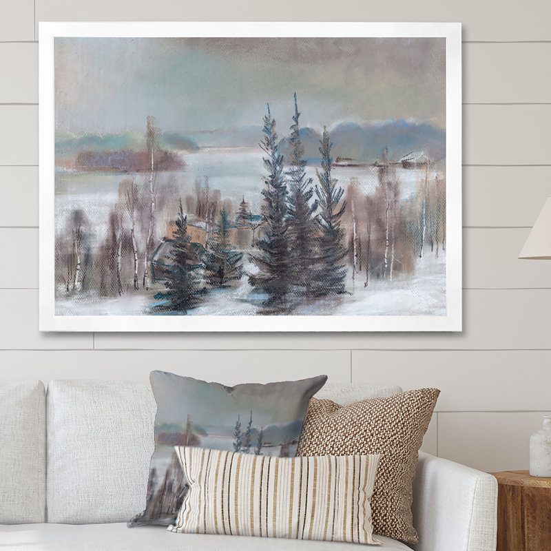 Dodson - Art mural sur toile traditionnel, H 24 po x l 36 po x P 1 po, Cadre flottant noir