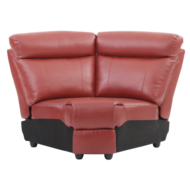 Coin Wedge G761B-W, Rouge
