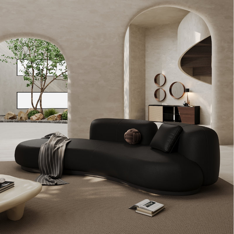 Burman, Black Faux Leather