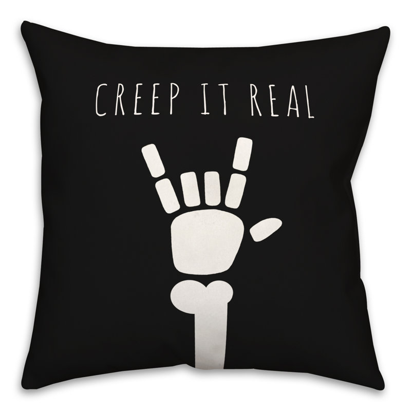  Coussin Creep It Real Skeleton