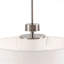 Luminaire suspendu en métal Pacific, abat-jour tambour