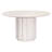 Pine Round Solid Wood Base Dining Table