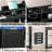  Issifu Farmhouse Headboard with Sliding Barn Door Storage, LED Light and Charging Station-537660706-537660709