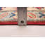 Tapis rouge / bleu en laine noué à la main de conception unique 6 pi 7 po x 9 pi 8 po New Age