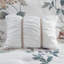 Ensemble d'édredon imprimé 7 pièces avec couverture en jeté taupe / rosé-122525187