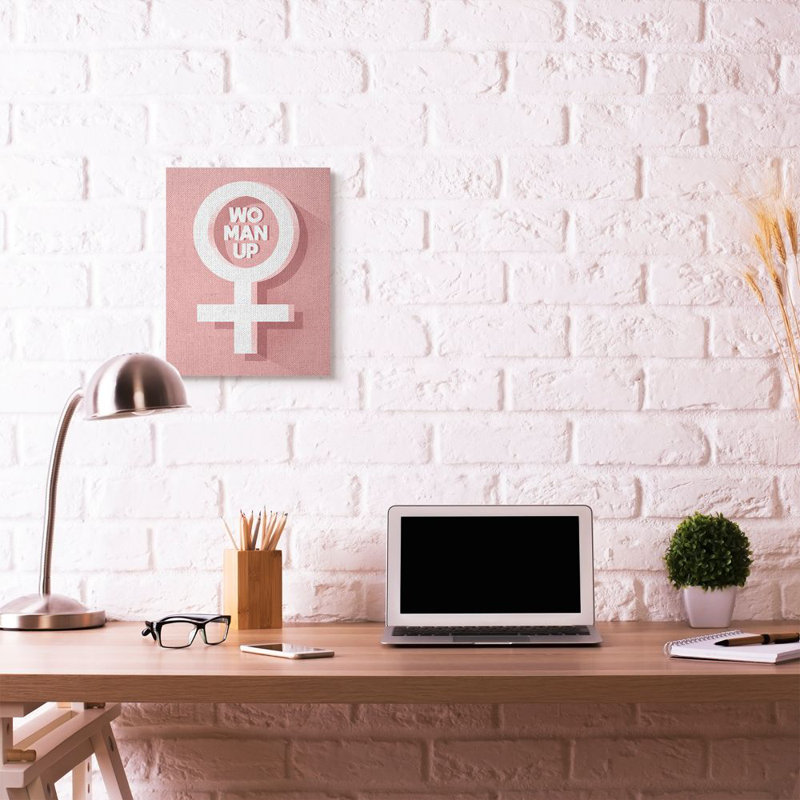 « féminin up féminin symbol », impression, Toile tendue, H 48 po x l 36 po