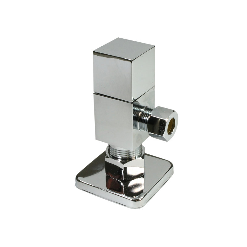 Ensemble d'alimentation pour évier sur piédestal Westbrass avec robinets d'arrêt à angle 1/4 de tour, Nickel poli