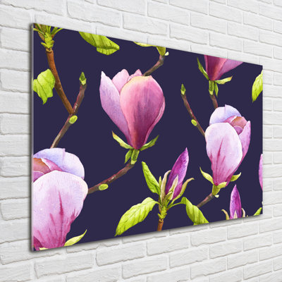 Magnolia - No Frame Print on Glass