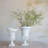 White Metal Urn Vase