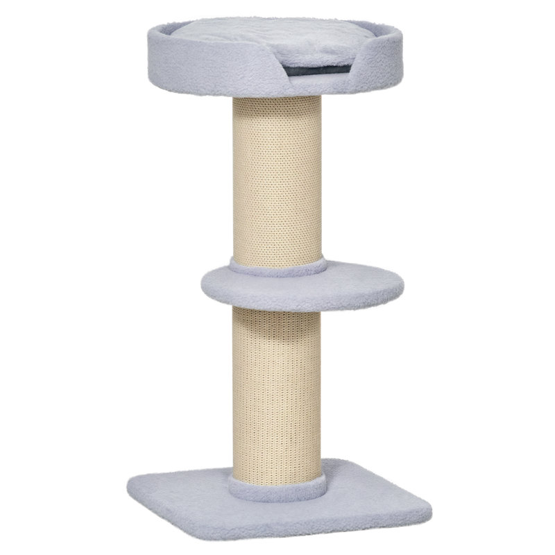 Arbre à chat avec coussin de lit à griffer en sisal
