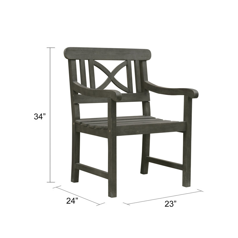 Fauteuil de patio en acacia Geraci
