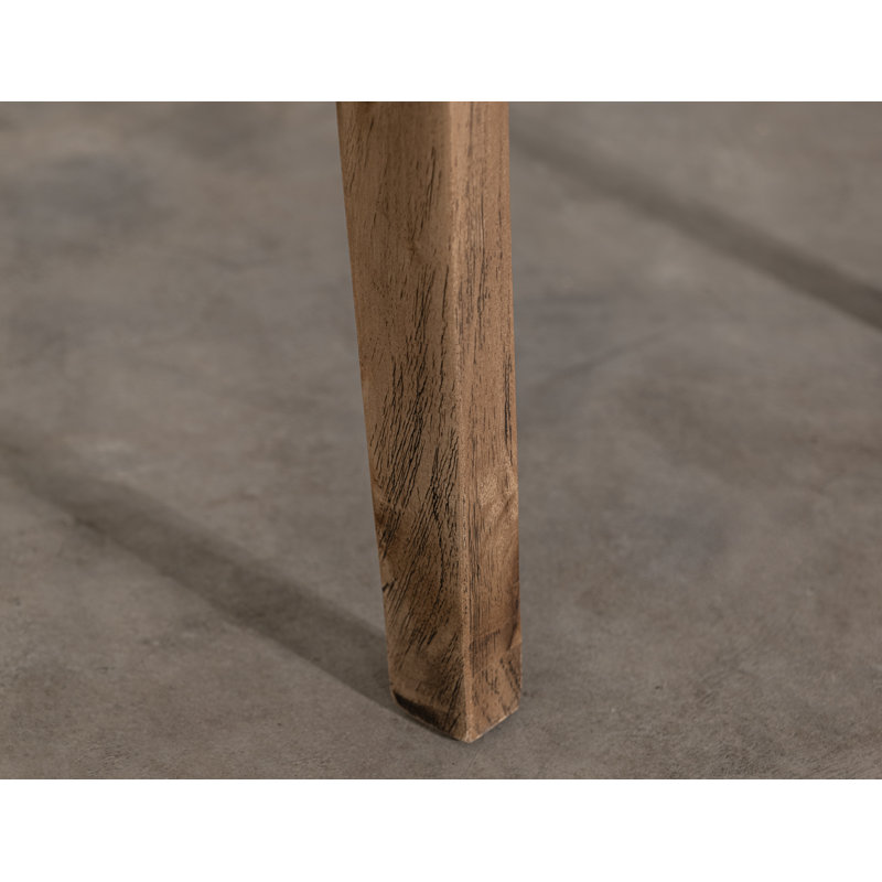 Chaise rembourrée en bois, Brun