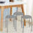 6-Pack Stackable Multifunctional Daisy Design Backless Round Metal Stool Set-1198815116