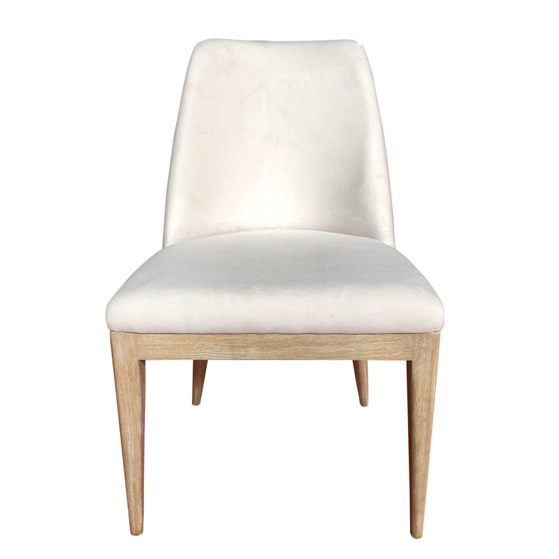Chaise d'appoint Aurora, Mélange de polyester sel de mer, Naturel
