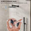 Ensemble de robinet de douche à pluie haute pression mural 10 ", robinet de baignoire avec valve brute-73468219