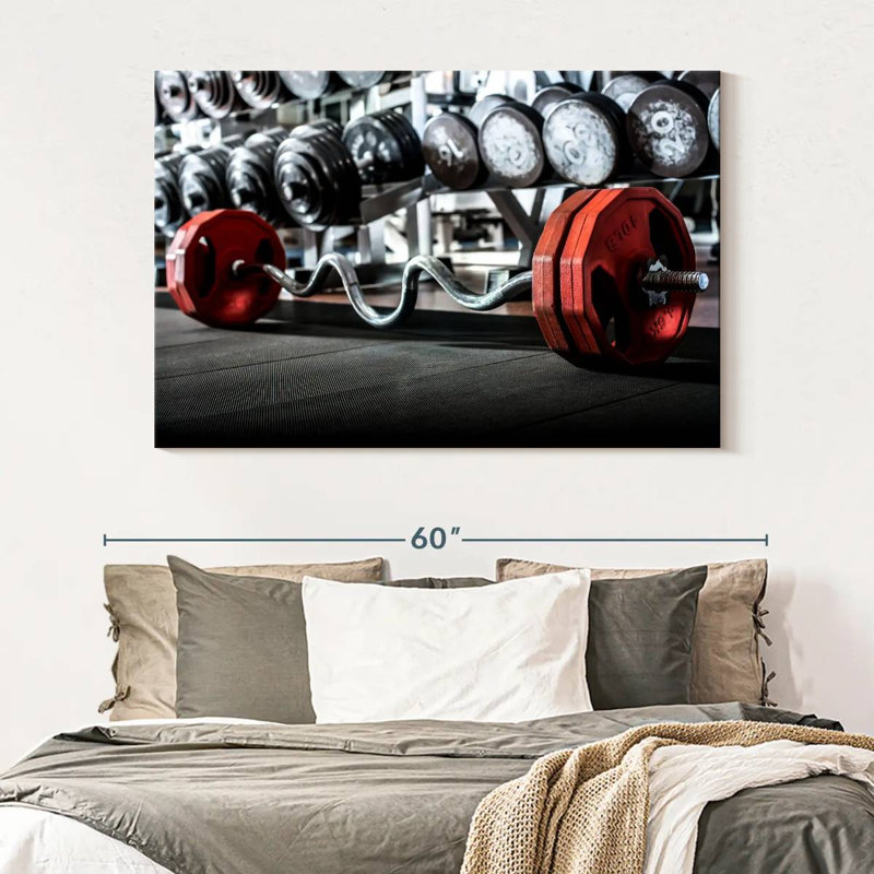 Gym Equipment Canvas Print, 34" H x 51" W x 1.25" D