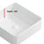 Lavabo vasque, lavabo rectangulaire pour salle de bain, vasque pour salle de bain
