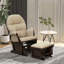 Fauteuil capitonné avec repose-pieds Dyanira-746151749